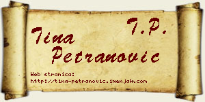 Tina Petranović vizit kartica